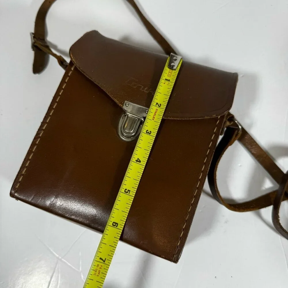 Tower Vintage 8MM Camera Leather Case Crossbody Brown Retro Heritage Tutorial